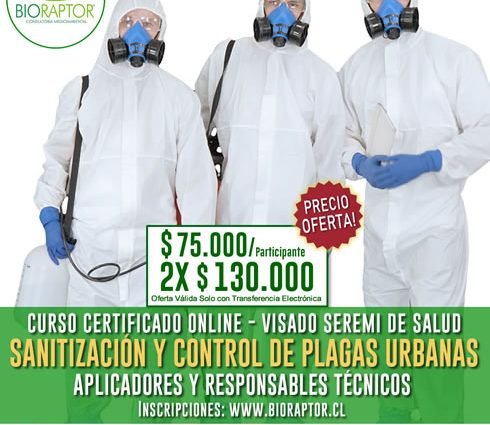 Curso de Sanitización Control de Plagas Urbanas